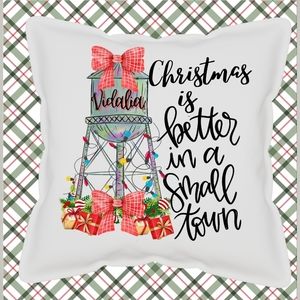 Christmas Throw Pillow Case Canvas Cover Decor